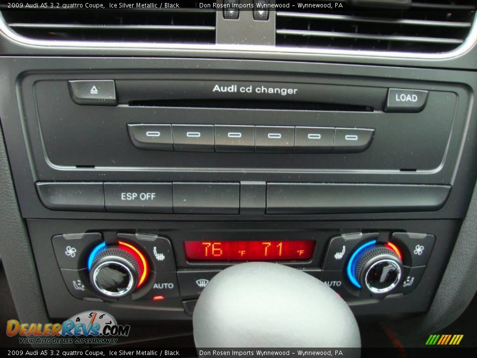 2009 Audi A5 3.2 quattro Coupe Ice Silver Metallic / Black Photo #33