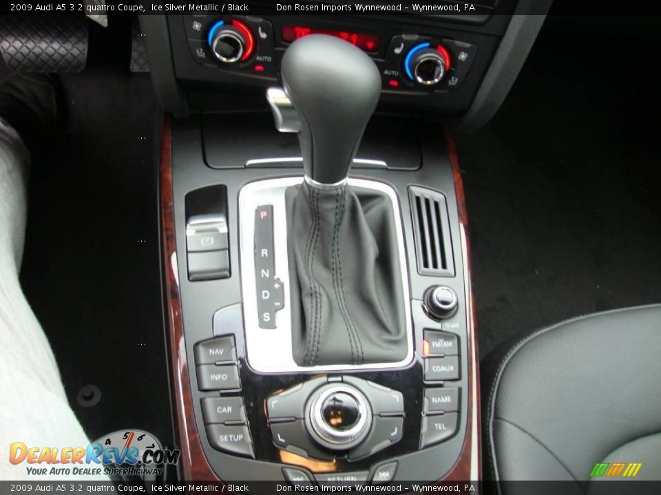 2009 Audi A5 3.2 quattro Coupe Ice Silver Metallic / Black Photo #34