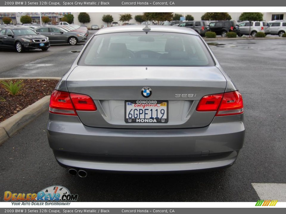 2009 BMW 3 Series 328i Coupe Space Grey Metallic / Black Photo #4