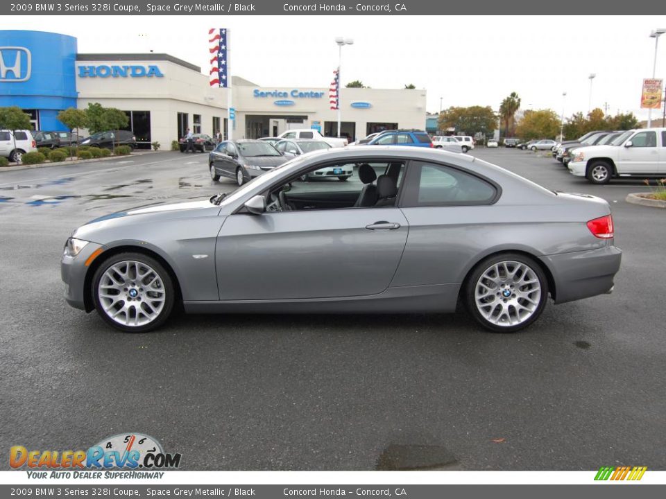 2009 BMW 3 Series 328i Coupe Space Grey Metallic / Black Photo #6