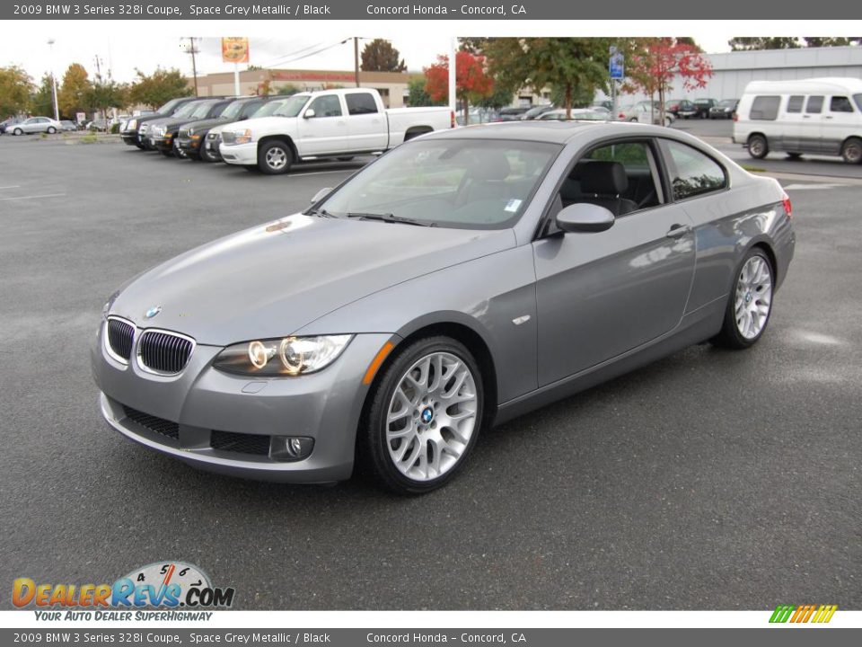 2009 BMW 3 Series 328i Coupe Space Grey Metallic / Black Photo #7