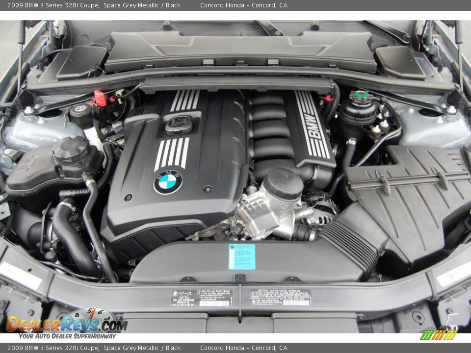 2009 BMW 3 Series 328i Coupe Space Grey Metallic / Black Photo #9