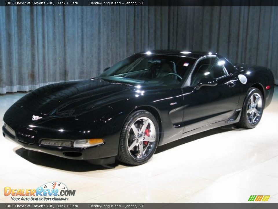 2003 Chevrolet Corvette Z06 Black / Black Photo #1