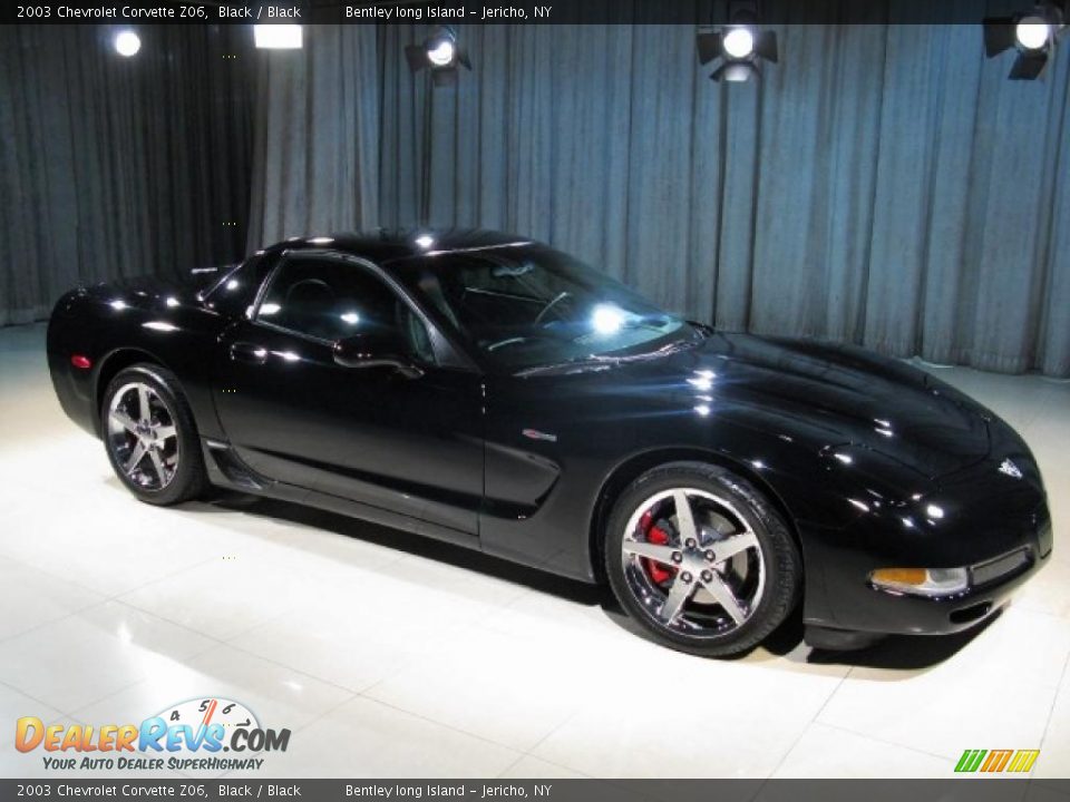 2003 Chevrolet Corvette Z06 Black / Black Photo #3