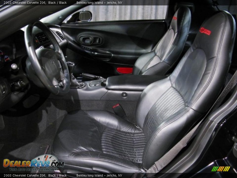 2003 Chevrolet Corvette Z06 Black / Black Photo #6