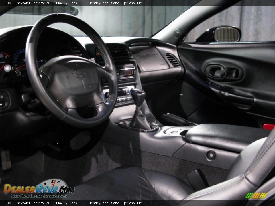 2003 Chevrolet Corvette Z06 Black / Black Photo #7