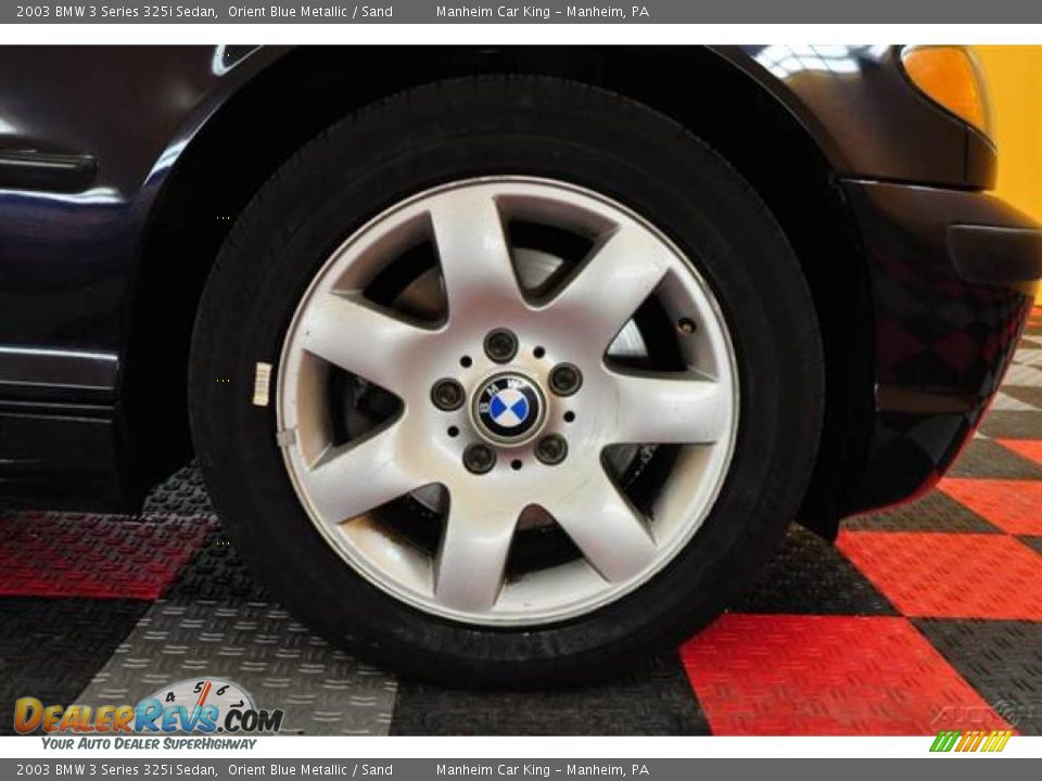 2003 BMW 3 Series 325i Sedan Orient Blue Metallic / Sand Photo #18
