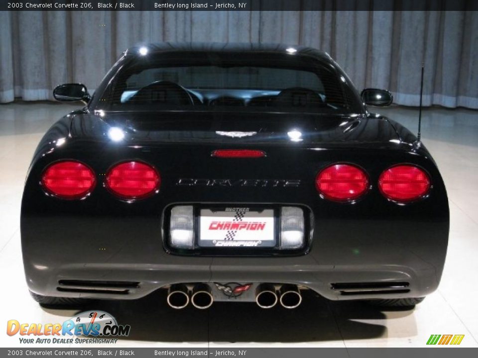 2003 Chevrolet Corvette Z06 Black / Black Photo #19