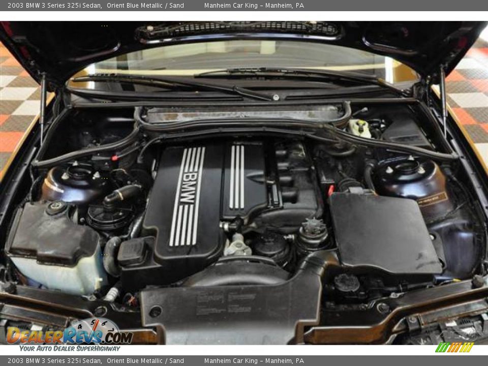 2003 BMW 3 Series 325i Sedan Orient Blue Metallic / Sand Photo #19