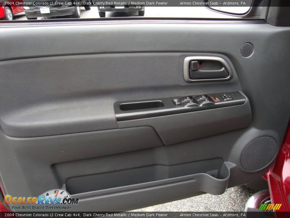 2004 Chevrolet Colorado LS Crew Cab 4x4 Dark Cherry Red Metallic / Medium Dark Pewter Photo #13