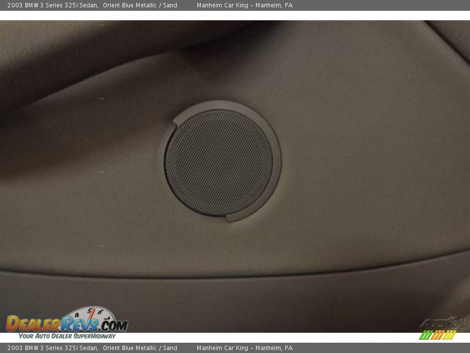 2003 BMW 3 Series 325i Sedan Orient Blue Metallic / Sand Photo #22