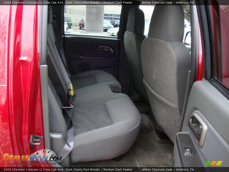 2004 Chevrolet Colorado LS Crew Cab 4x4 Dark Cherry Red Metallic / Medium Dark Pewter Photo #20