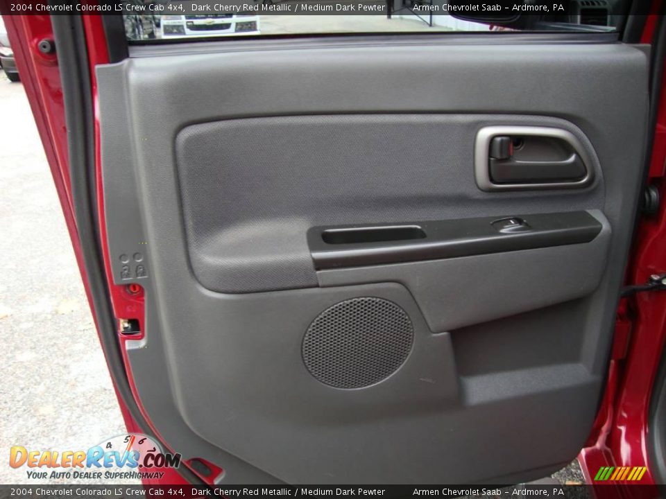2004 Chevrolet Colorado LS Crew Cab 4x4 Dark Cherry Red Metallic / Medium Dark Pewter Photo #22