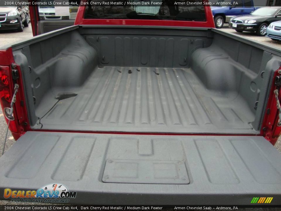 2004 Chevrolet Colorado LS Crew Cab 4x4 Dark Cherry Red Metallic / Medium Dark Pewter Photo #23