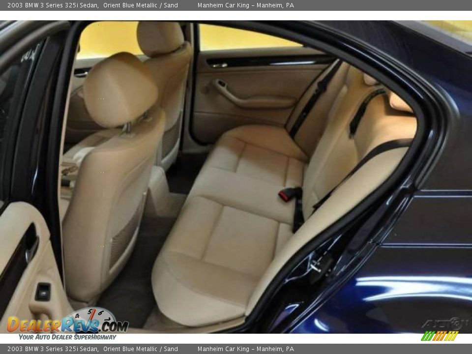 2003 BMW 3 Series 325i Sedan Orient Blue Metallic / Sand Photo #30