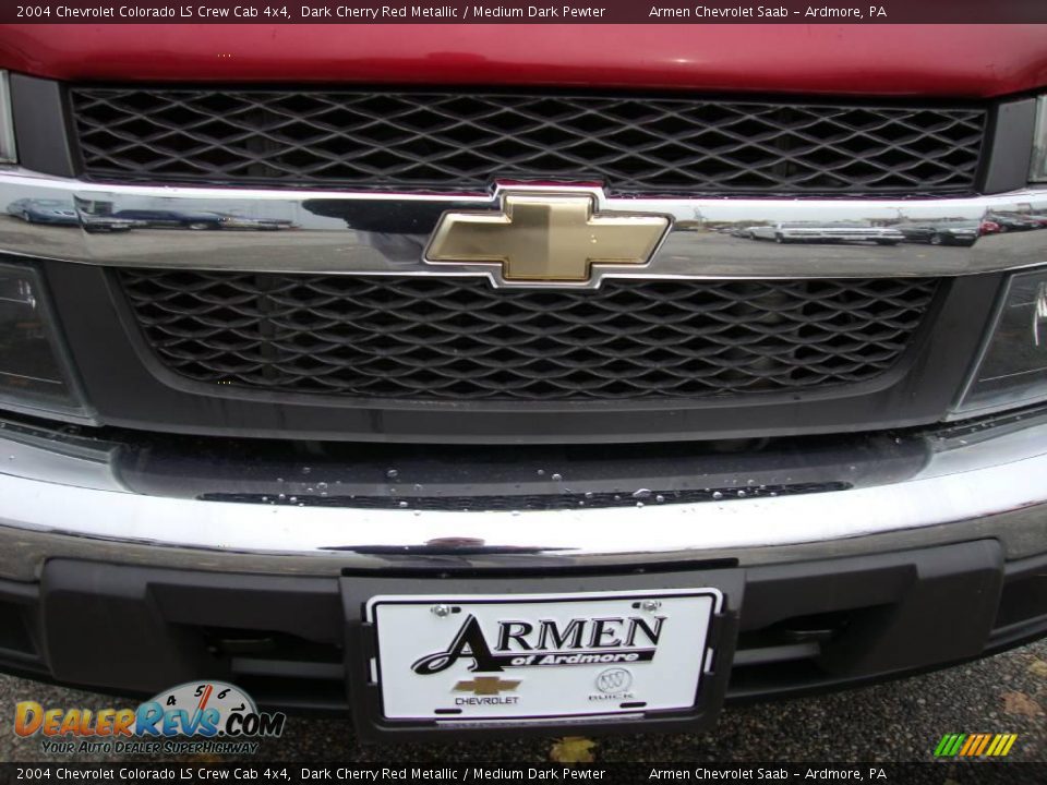 2004 Chevrolet Colorado LS Crew Cab 4x4 Dark Cherry Red Metallic / Medium Dark Pewter Photo #29