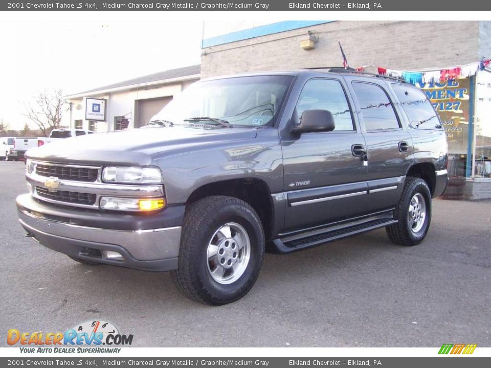 2001 Chevrolet Tahoe LS 4x4 Medium Charcoal Gray Metallic / Graphite/Medium Gray Photo #1