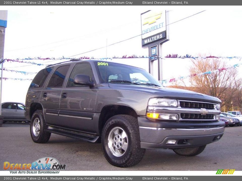 2001 Chevrolet Tahoe LS 4x4 Medium Charcoal Gray Metallic / Graphite/Medium Gray Photo #3