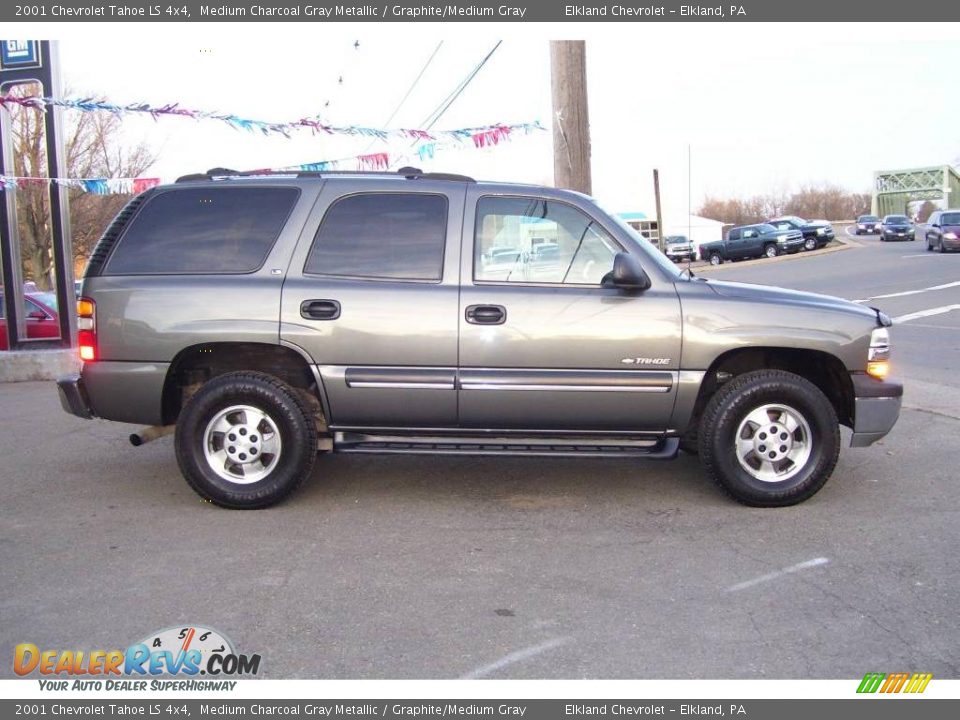 2001 Chevrolet Tahoe LS 4x4 Medium Charcoal Gray Metallic / Graphite/Medium Gray Photo #4