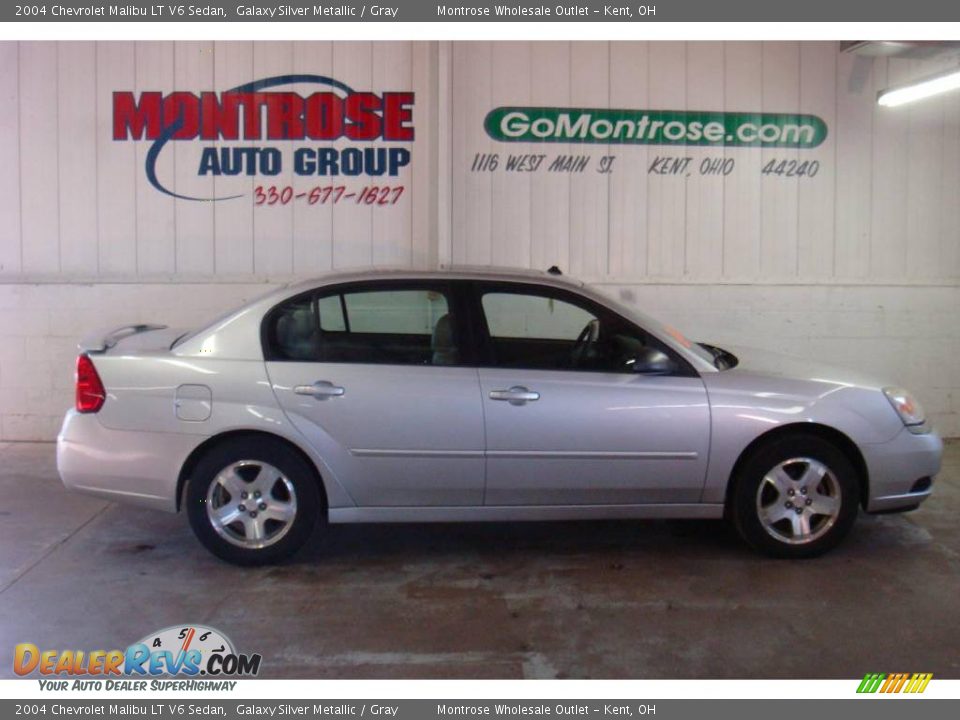 2004 Chevrolet Malibu LT V6 Sedan Galaxy Silver Metallic / Gray Photo #2