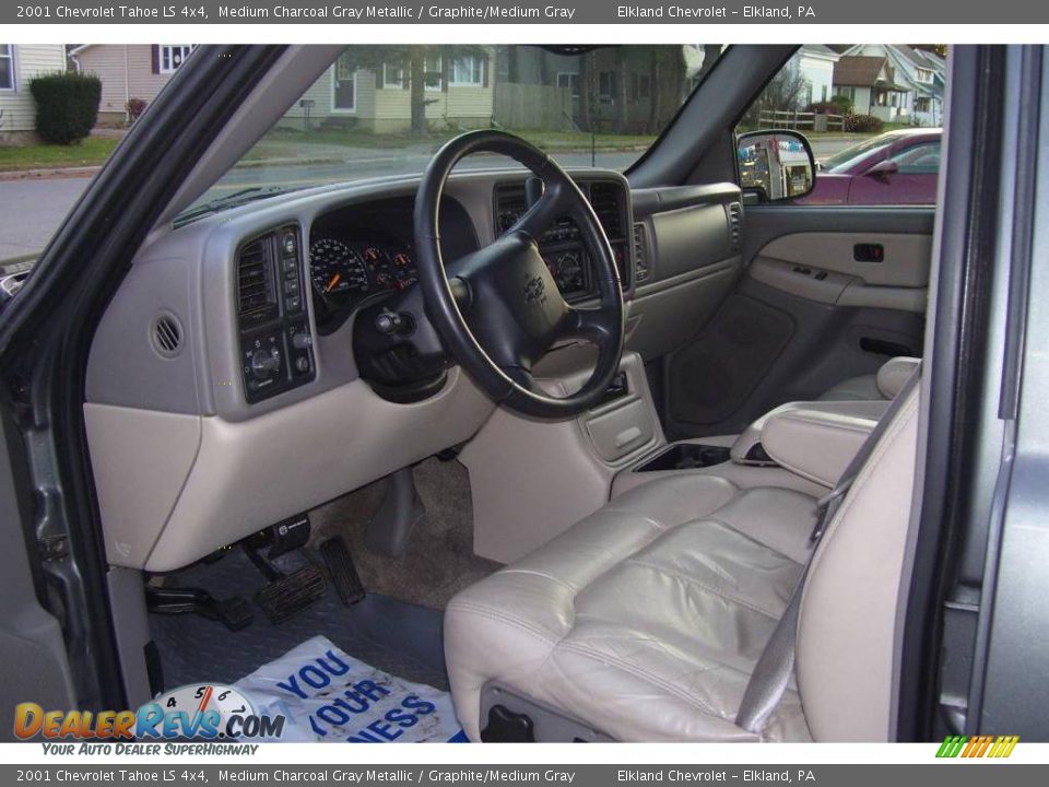 2001 Chevrolet Tahoe LS 4x4 Medium Charcoal Gray Metallic / Graphite/Medium Gray Photo #29