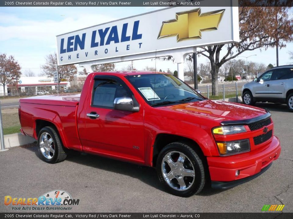 2005 Chevrolet Colorado Regular Cab Victory Red / Very Dark Pewter Photo #1