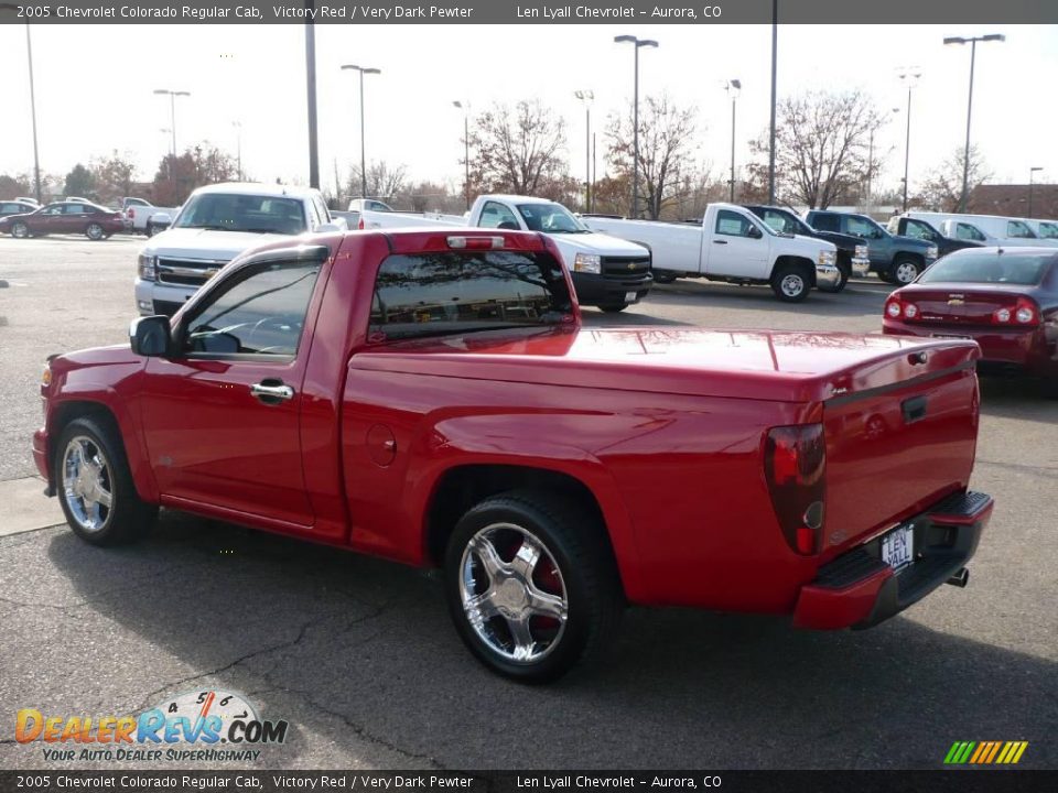 2005 Chevrolet Colorado Regular Cab Victory Red / Very Dark Pewter Photo #4