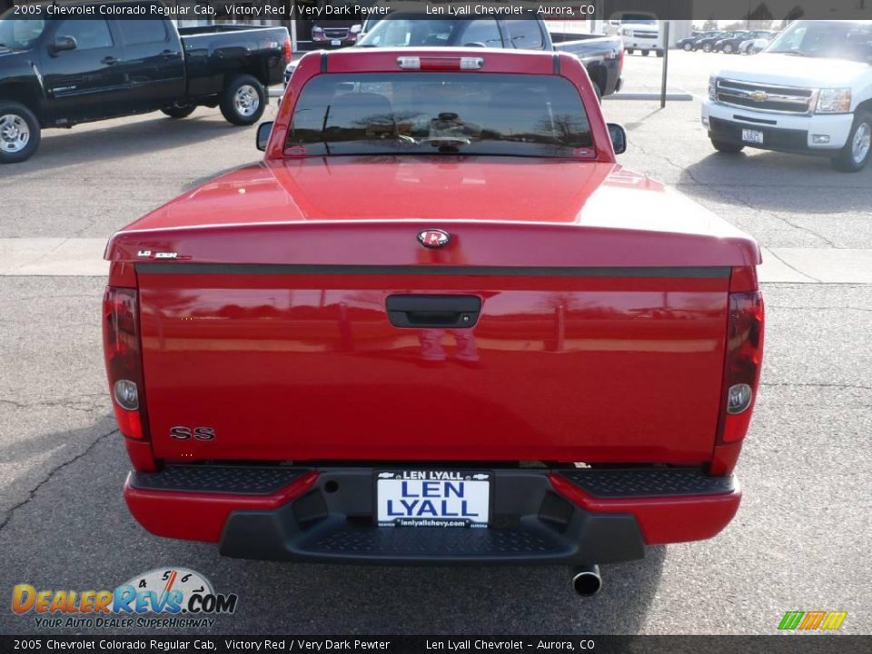 2005 Chevrolet Colorado Regular Cab Victory Red / Very Dark Pewter Photo #5