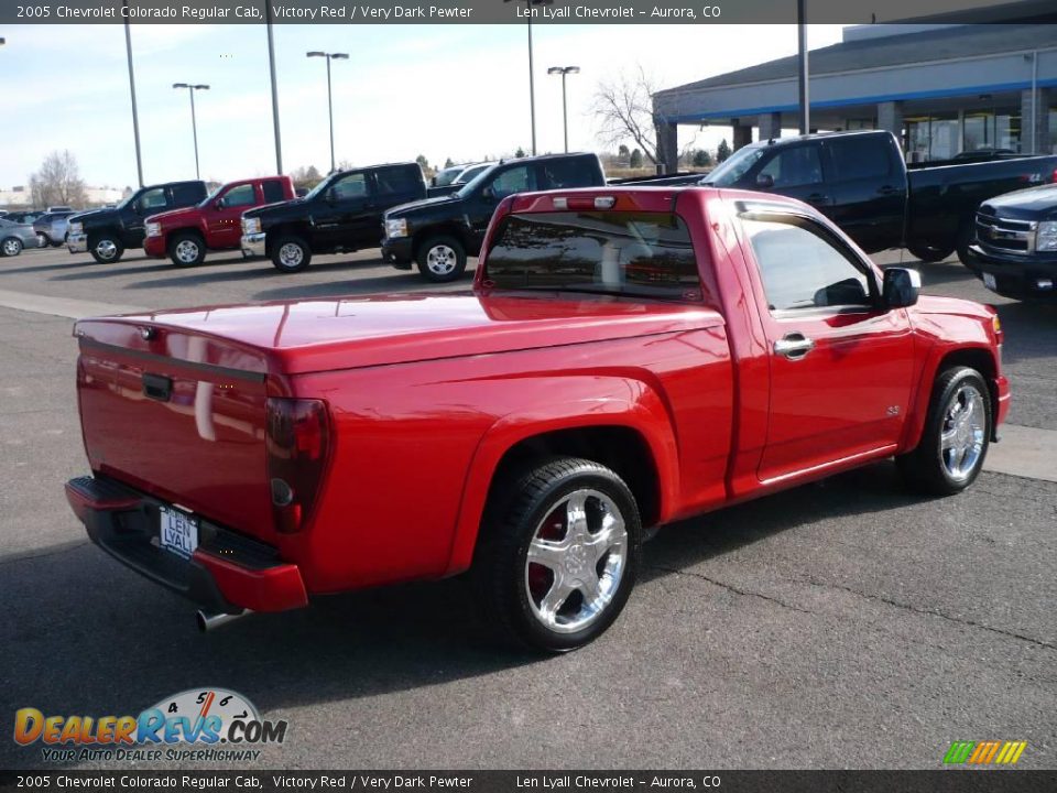 2005 Chevrolet Colorado Regular Cab Victory Red / Very Dark Pewter Photo #6