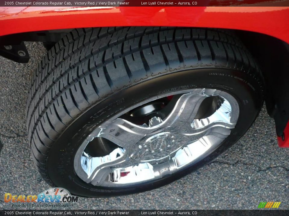 2005 Chevrolet Colorado Regular Cab Victory Red / Very Dark Pewter Photo #21