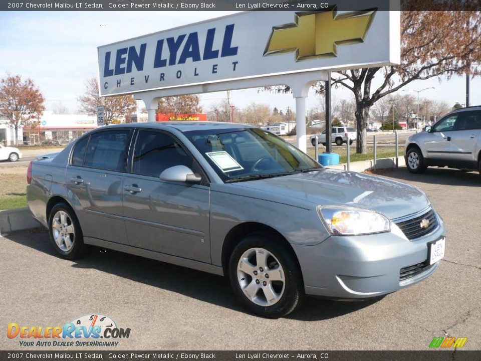 2007 Chevrolet Malibu LT Sedan Golden Pewter Metallic / Ebony Black Photo #1