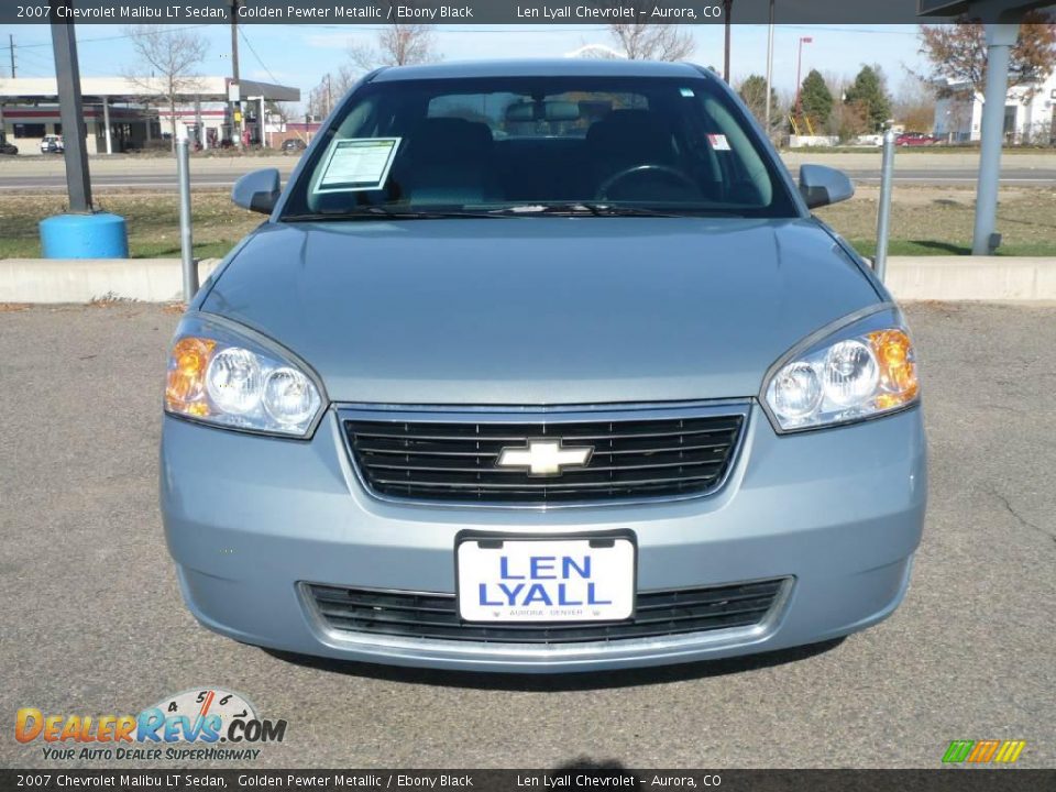2007 Chevrolet Malibu LT Sedan Golden Pewter Metallic / Ebony Black Photo #2