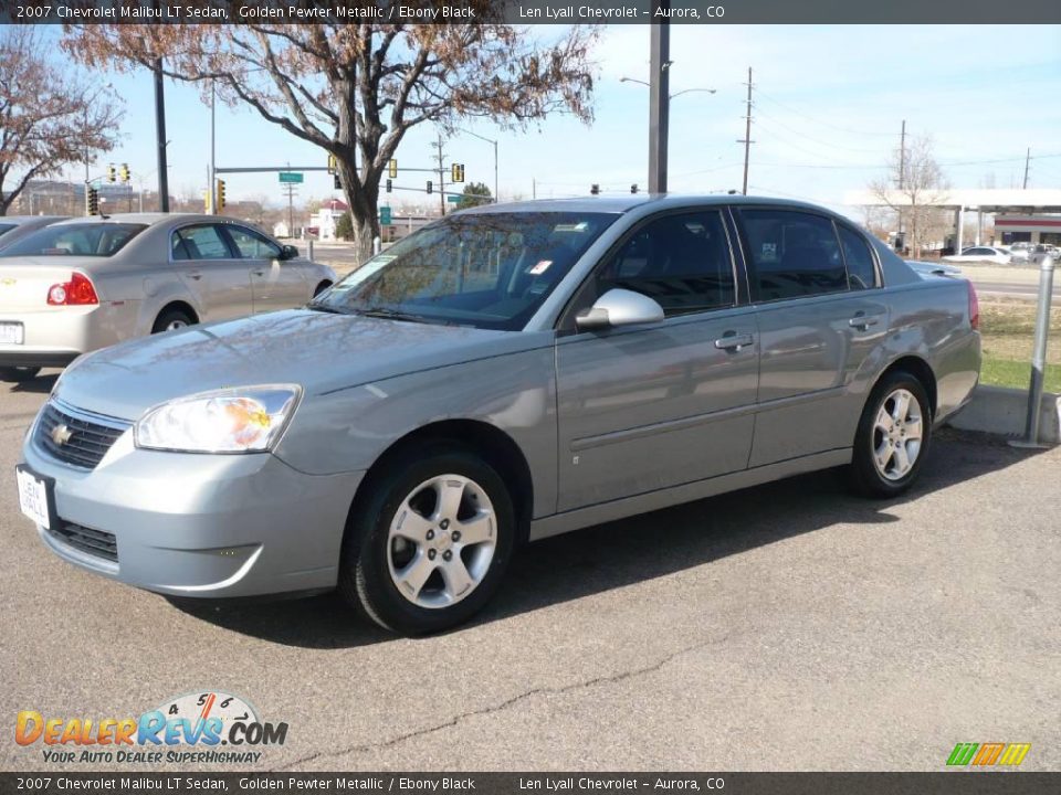 2007 Chevrolet Malibu LT Sedan Golden Pewter Metallic / Ebony Black Photo #3