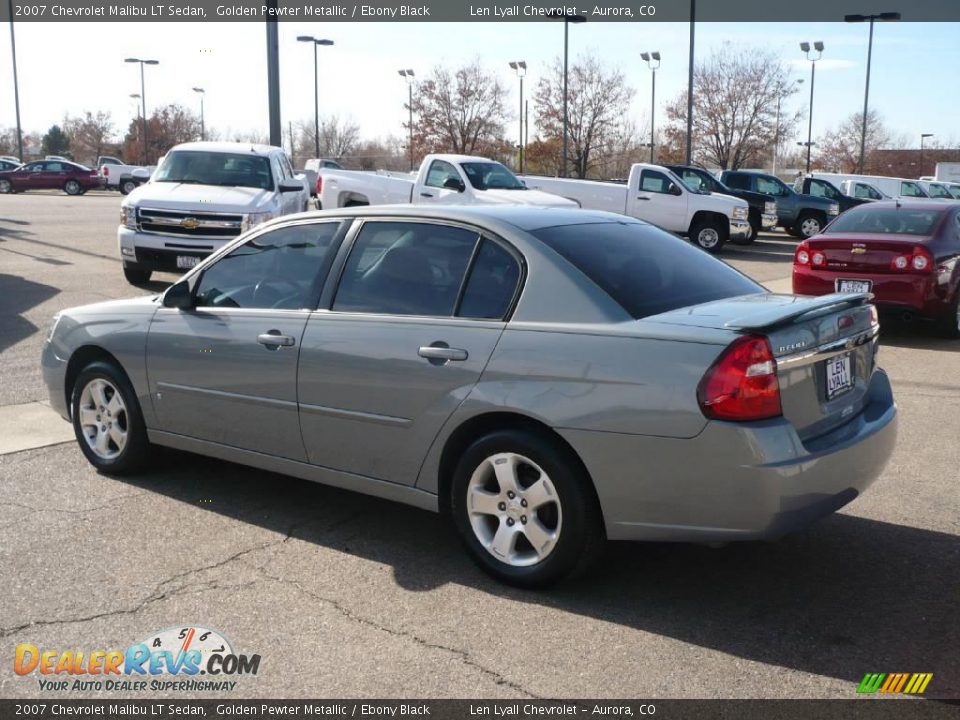 2007 Chevrolet Malibu LT Sedan Golden Pewter Metallic / Ebony Black Photo #4