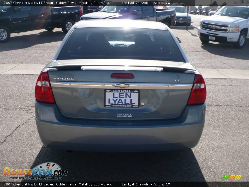 2007 Chevrolet Malibu LT Sedan Golden Pewter Metallic / Ebony Black Photo #5