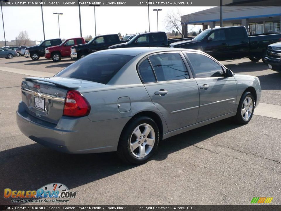 2007 Chevrolet Malibu LT Sedan Golden Pewter Metallic / Ebony Black Photo #6