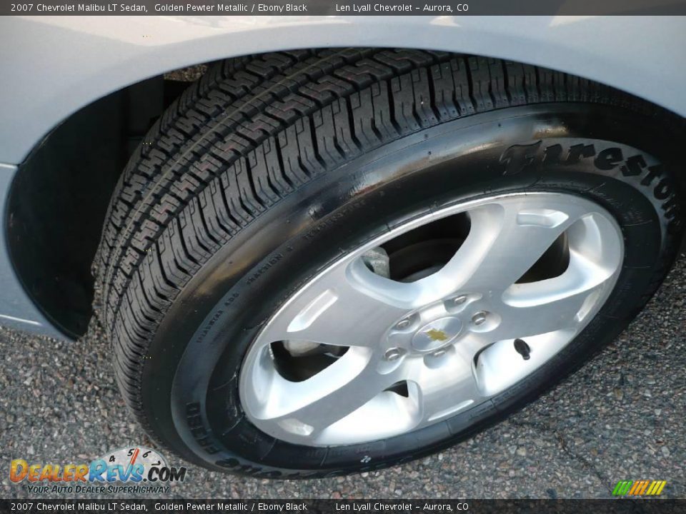 2007 Chevrolet Malibu LT Sedan Golden Pewter Metallic / Ebony Black Photo #22