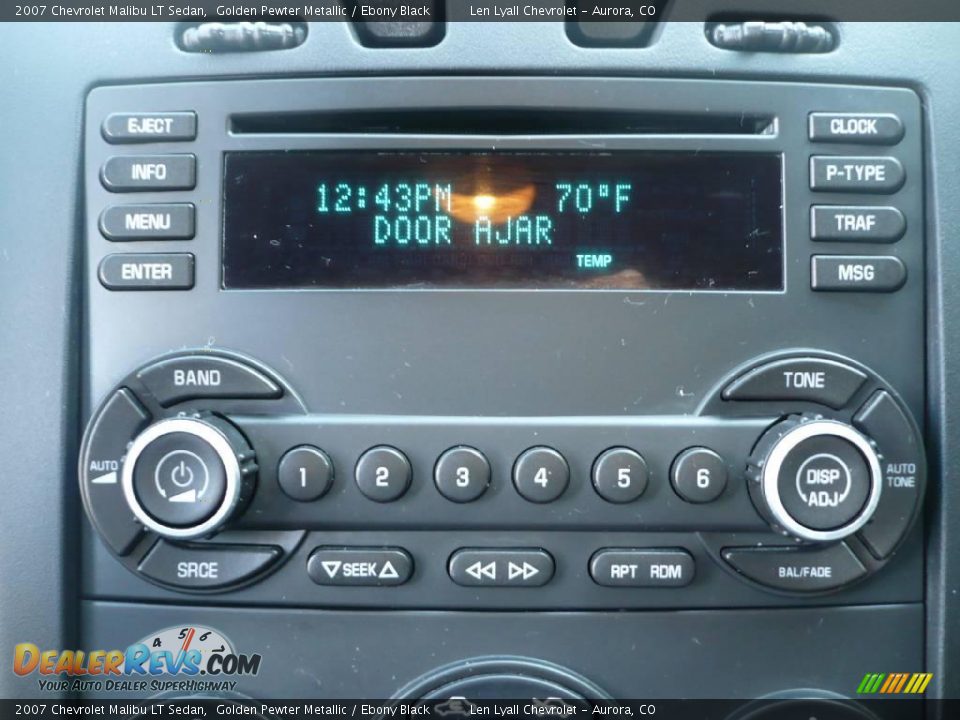 2007 Chevrolet Malibu LT Sedan Golden Pewter Metallic / Ebony Black Photo #25