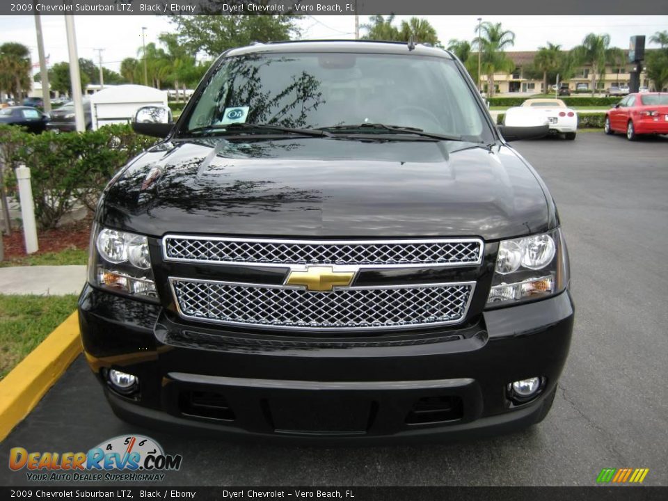 2009 Chevrolet Suburban LTZ Black / Ebony Photo #2