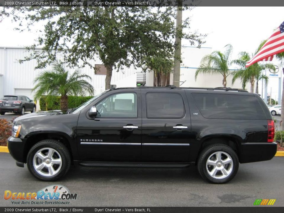 2009 Chevrolet Suburban LTZ Black / Ebony Photo #3