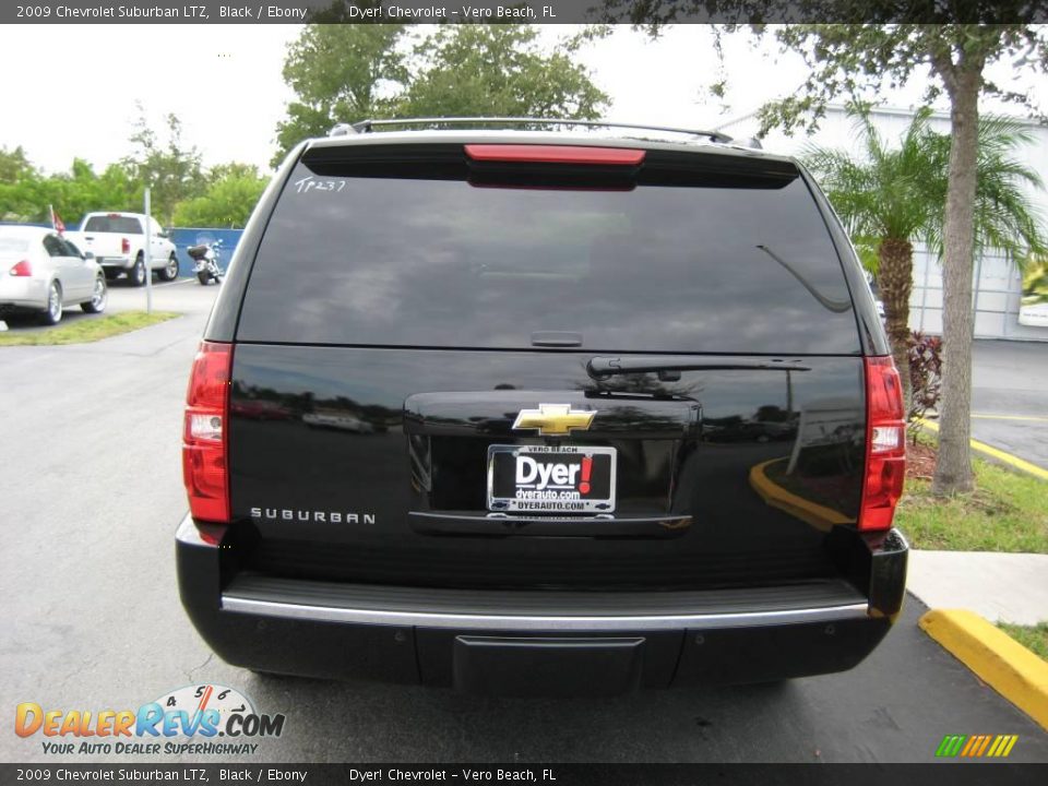 2009 Chevrolet Suburban LTZ Black / Ebony Photo #5