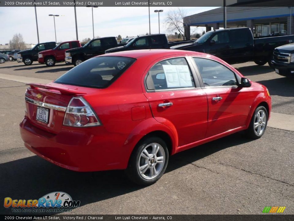 2009 Chevrolet Aveo LT Sedan Victory Red / Charcoal Photo #6
