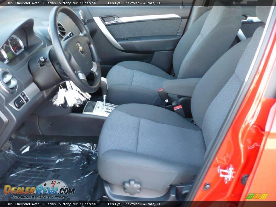 2009 Chevrolet Aveo LT Sedan Victory Red / Charcoal Photo #9
