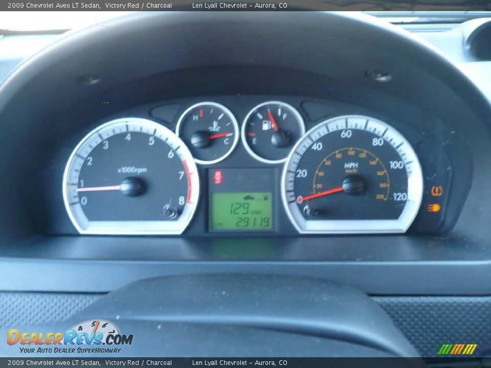 2009 Chevrolet Aveo LT Sedan Victory Red / Charcoal Photo #16