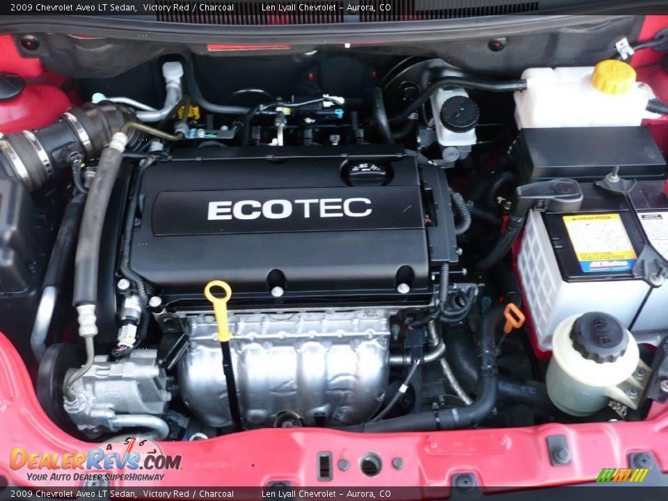 2009 Chevrolet Aveo LT Sedan Victory Red / Charcoal Photo #19