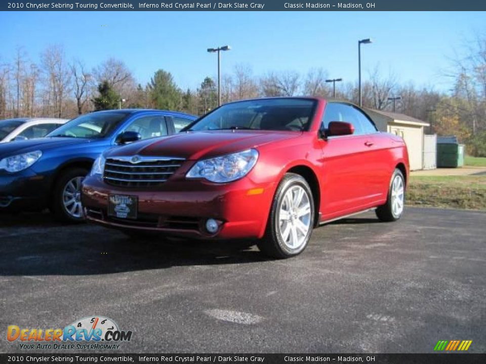 2010 Chrysler Sebring Touring Convertible Inferno Red Crystal Pearl / Dark Slate Gray Photo #1
