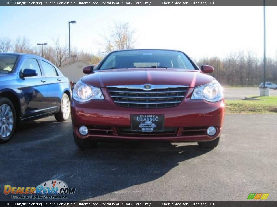 2010 Chrysler Sebring Touring Convertible Inferno Red Crystal Pearl / Dark Slate Gray Photo #2