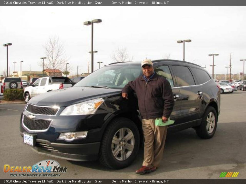 2010 Chevrolet Traverse LT AWD Dark Blue Metallic / Light Gray Photo #1