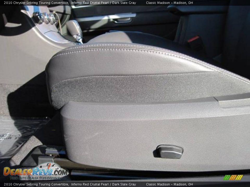 2010 Chrysler Sebring Touring Convertible Inferno Red Crystal Pearl / Dark Slate Gray Photo #6