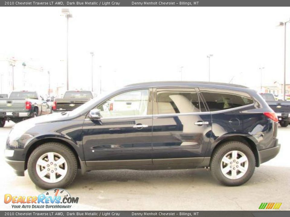 2010 Chevrolet Traverse LT AWD Dark Blue Metallic / Light Gray Photo #2